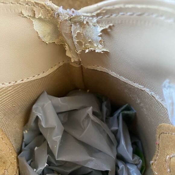 Tan Floral Suede Boho Western Women's Boots Size 9 - Picture 7 of 9